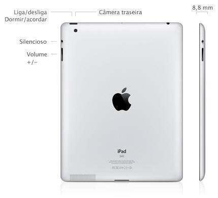 Carcaça traseira do iPad 2