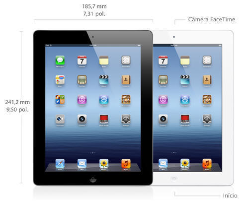 iPad 3 vidro frontal